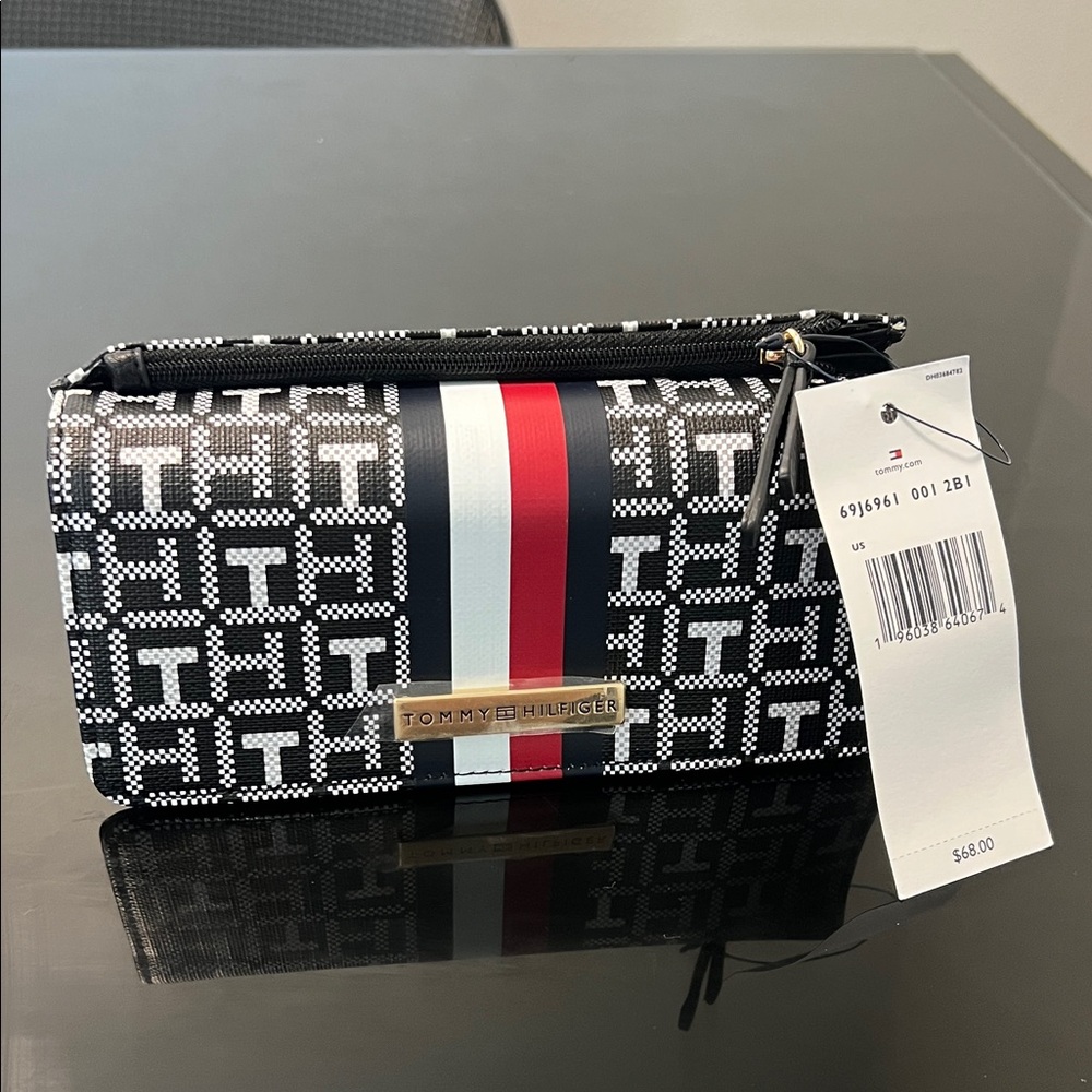 Tommy Hilfiger Monogram Stripe Pouch
